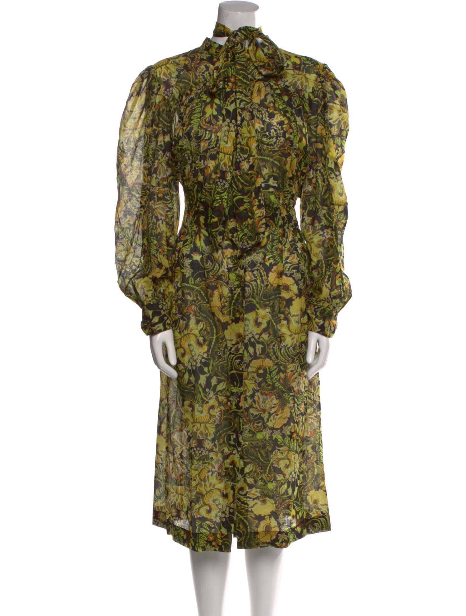 Dries Van Noten Printed Midi Length Dress