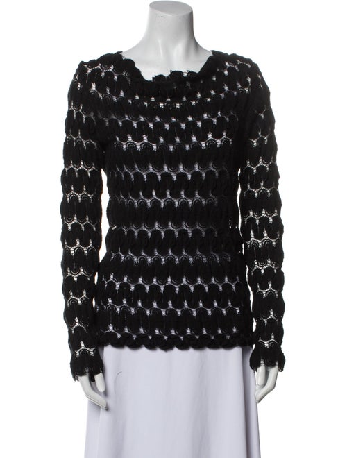 Dries Van Noten Printed Bateau Neckline Sweater