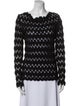 Dries Van Noten Printed Bateau Neckline Sweater