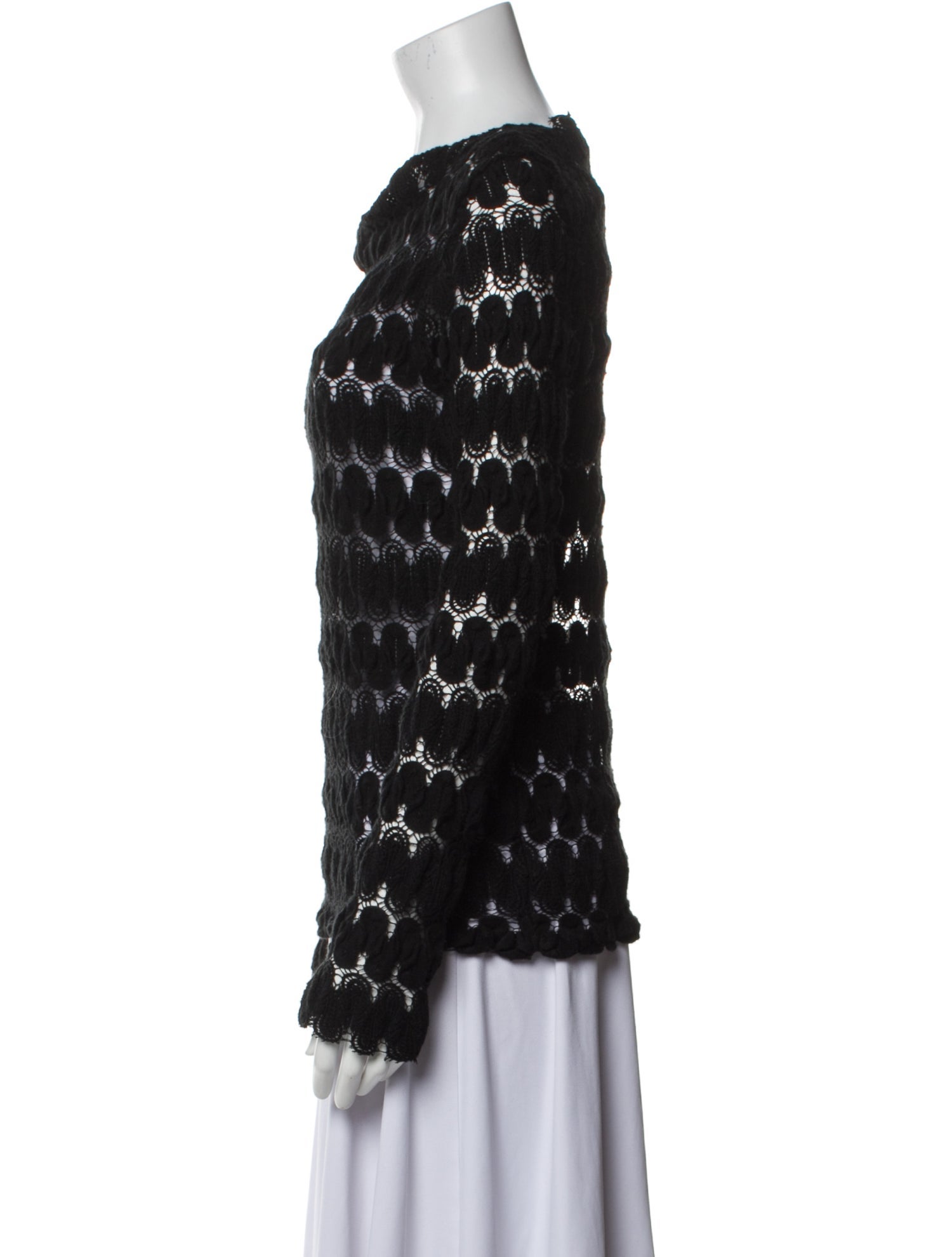 Dries Van Noten Printed Bateau Neckline Sweater