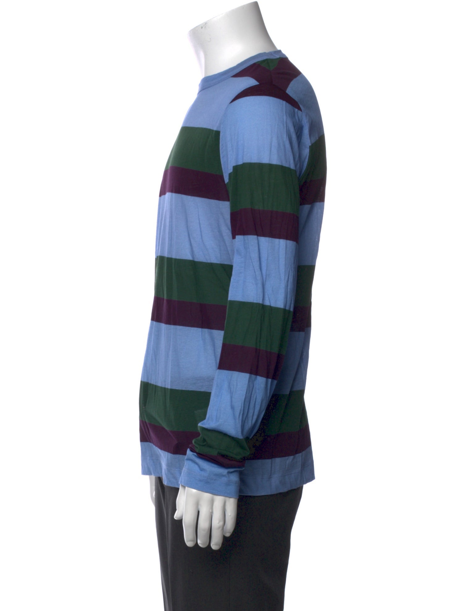Dries Van Noten Striped Crew Neck Henley