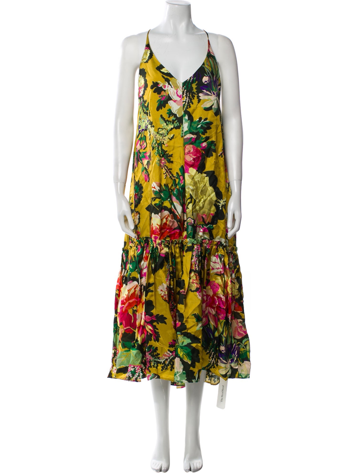 Dries Van Noten Floral Print Long Dress