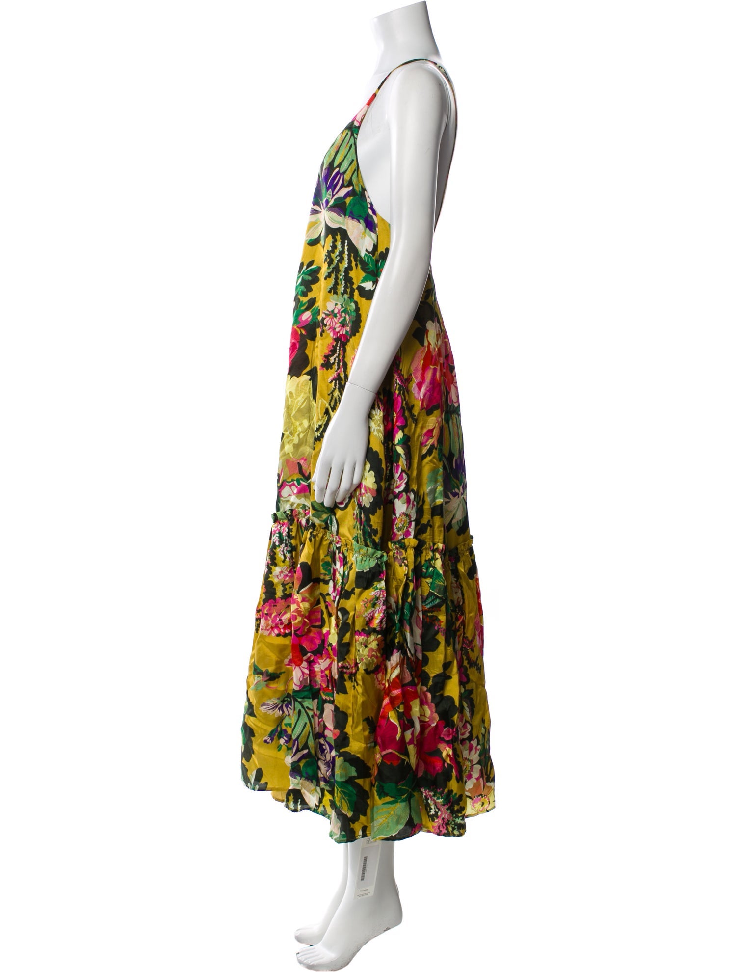 Dries Van Noten Floral Print Long Dress