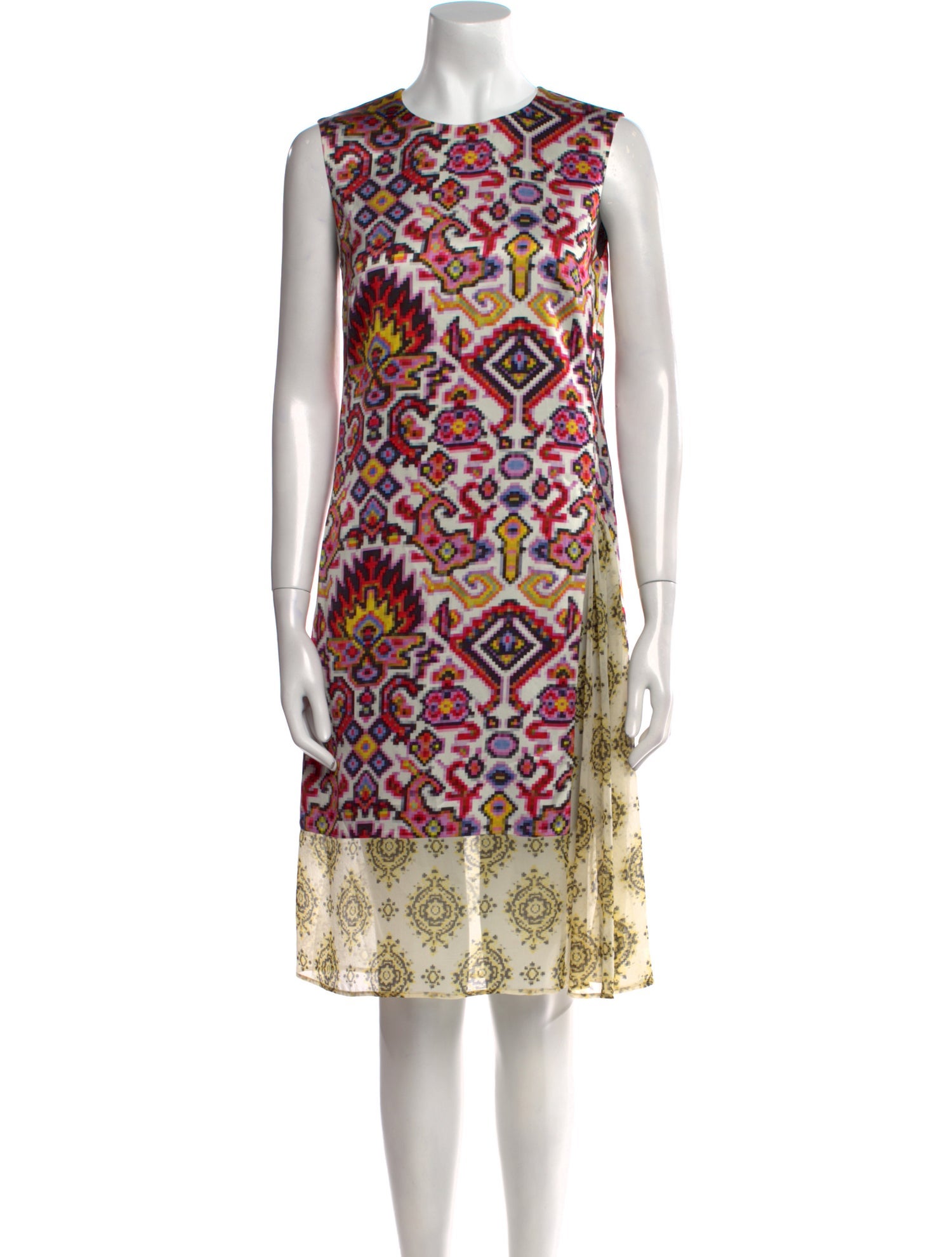 Dries Van Noten Printed Knee-Length Dress