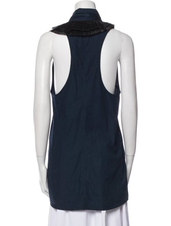 Dries Van Noten Sleeveless Button-Up Top