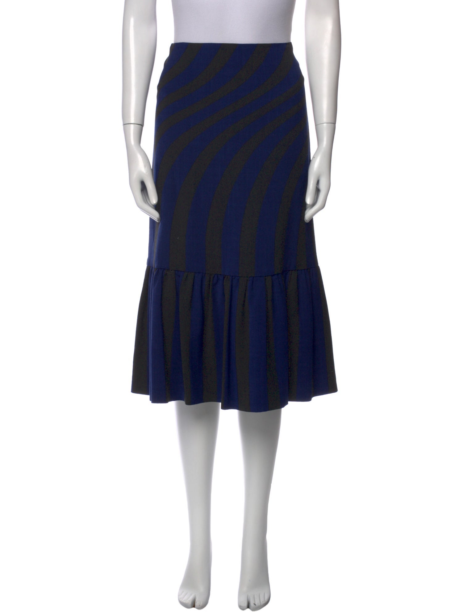 Dries Van Noten Striped Knee-Length Skirt