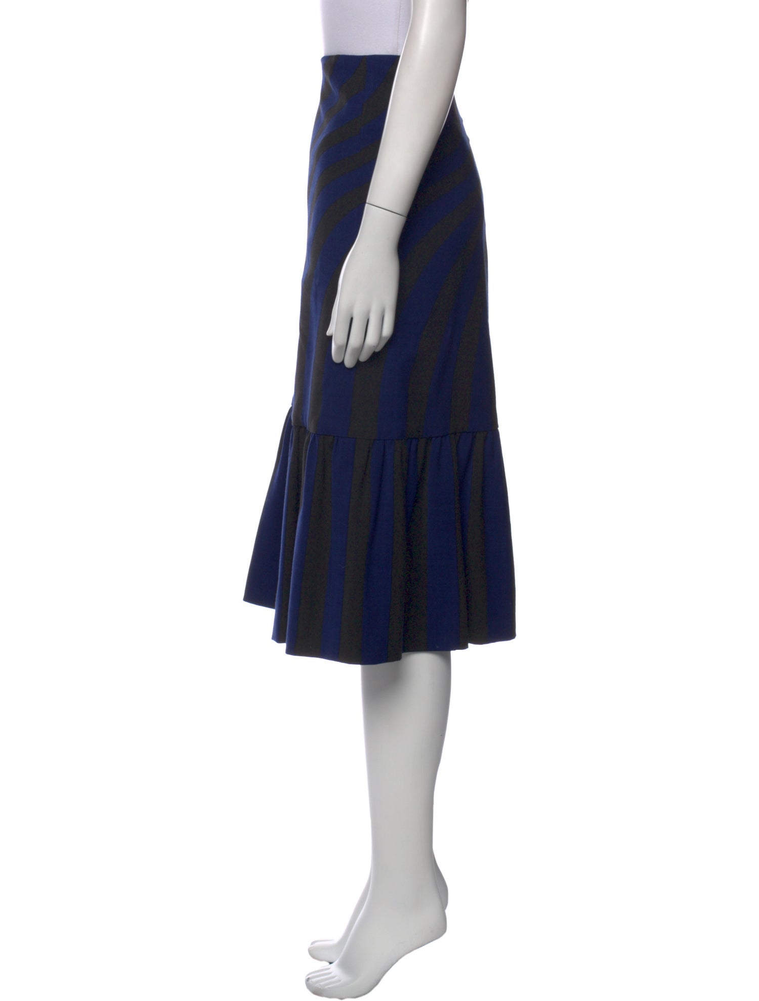 Dries Van Noten Striped Knee-Length Skirt