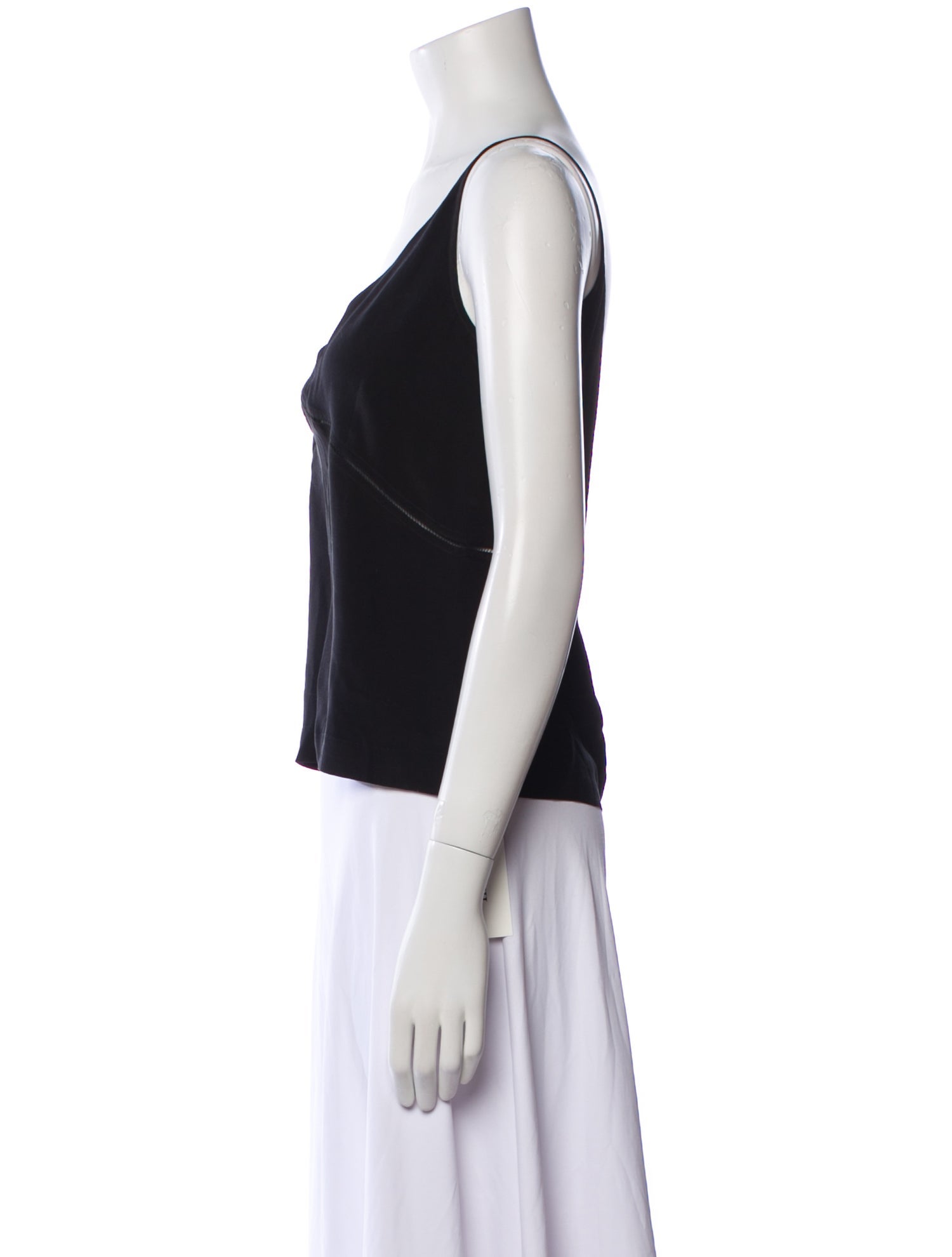 Dries Van Noten Silk V-Neck Top