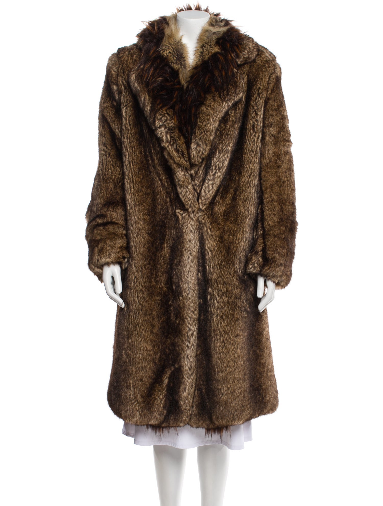 Dries Van Noten Faux Fur Faux Fur Coat