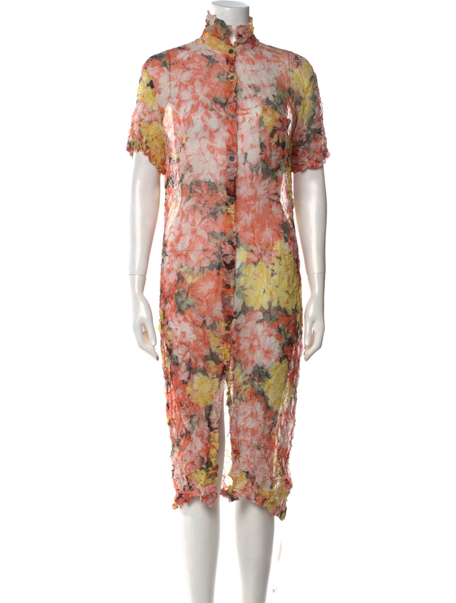 Dries Van Noten Floral Print Midi Length Dress
