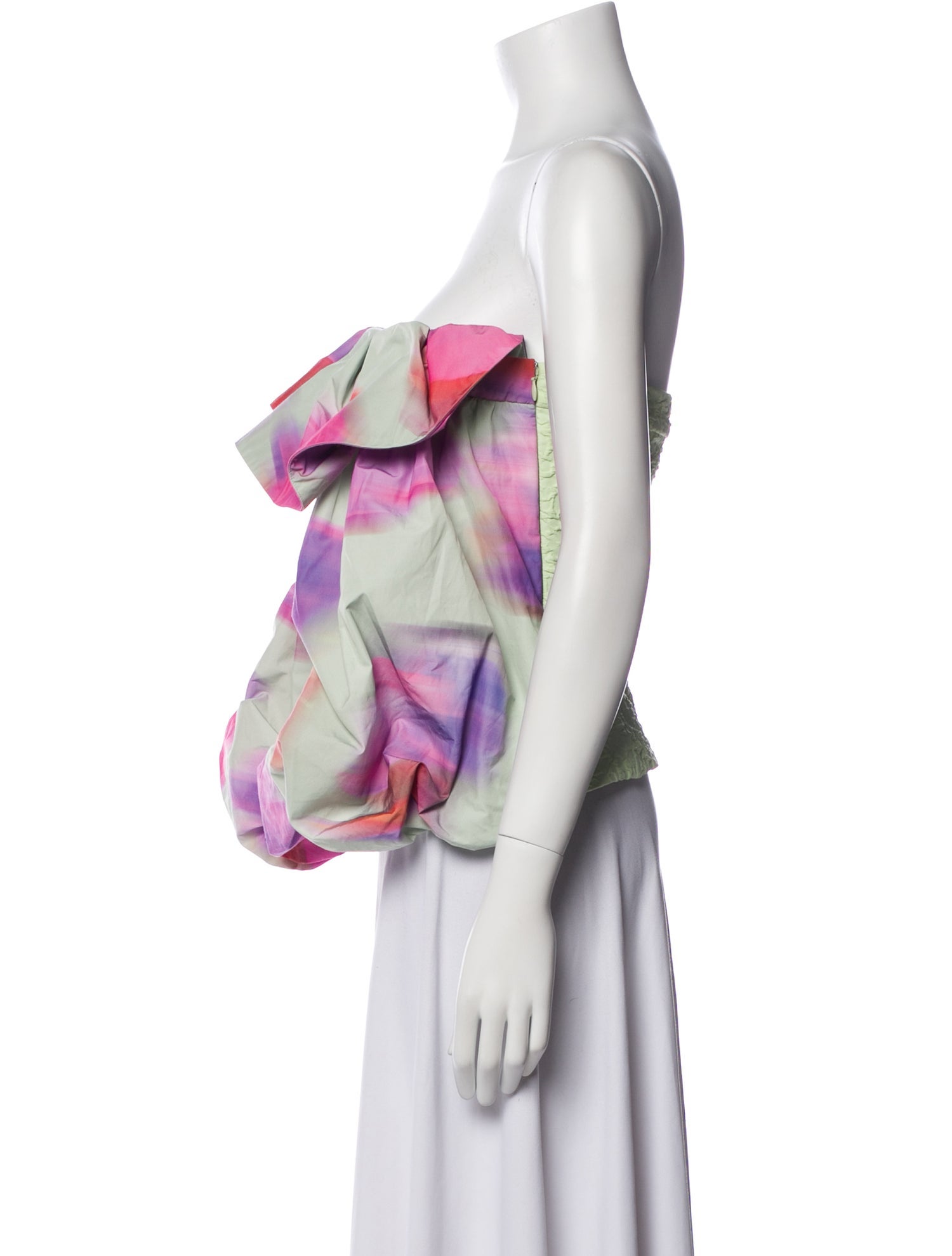 Dries Van Noten Floral Print Strapless Blouse w/ Tags