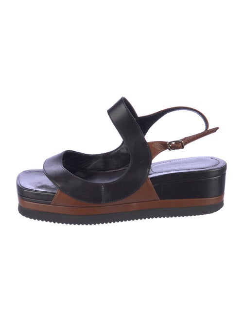 Dries Van Noten Leather Slingback Sandals