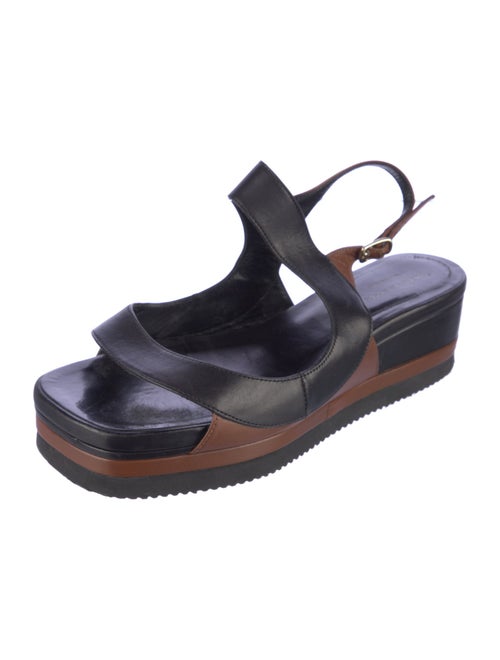 Dries Van Noten Leather Slingback Sandals