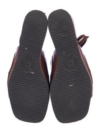 Dries Van Noten Leather Slingback Sandals