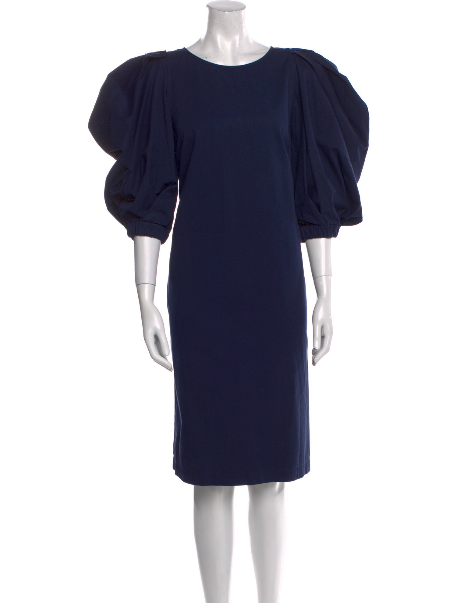 Dries Van Noten Scoop Neck Midi Length Dress