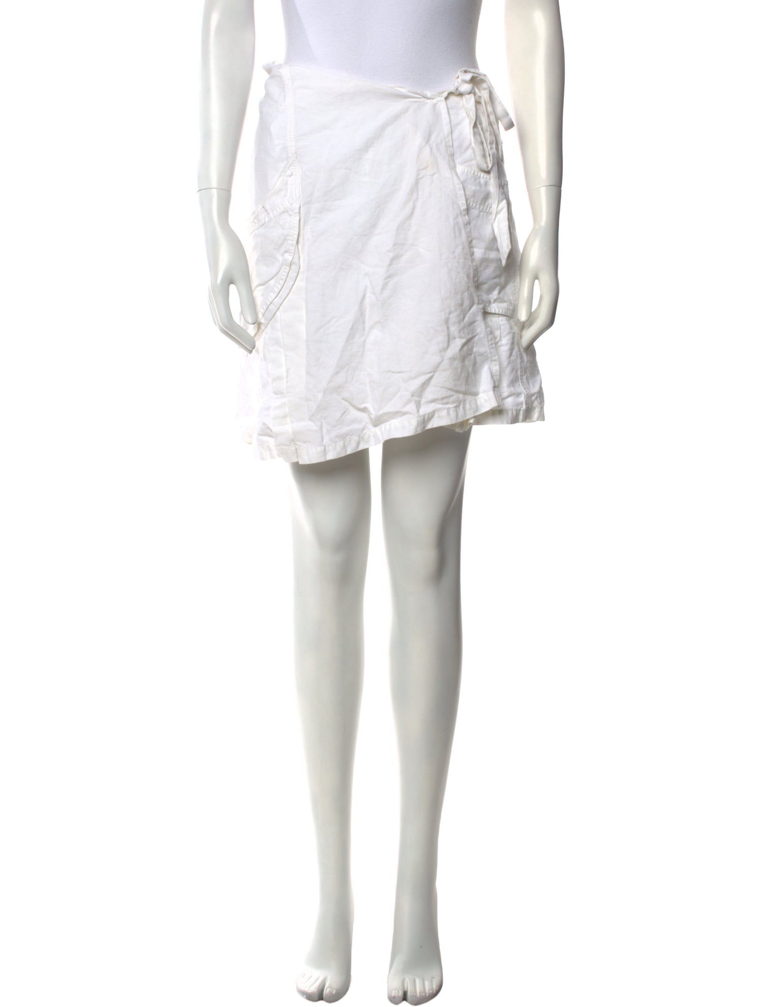 Dries Van Noten Linen Knee-Length Skirt