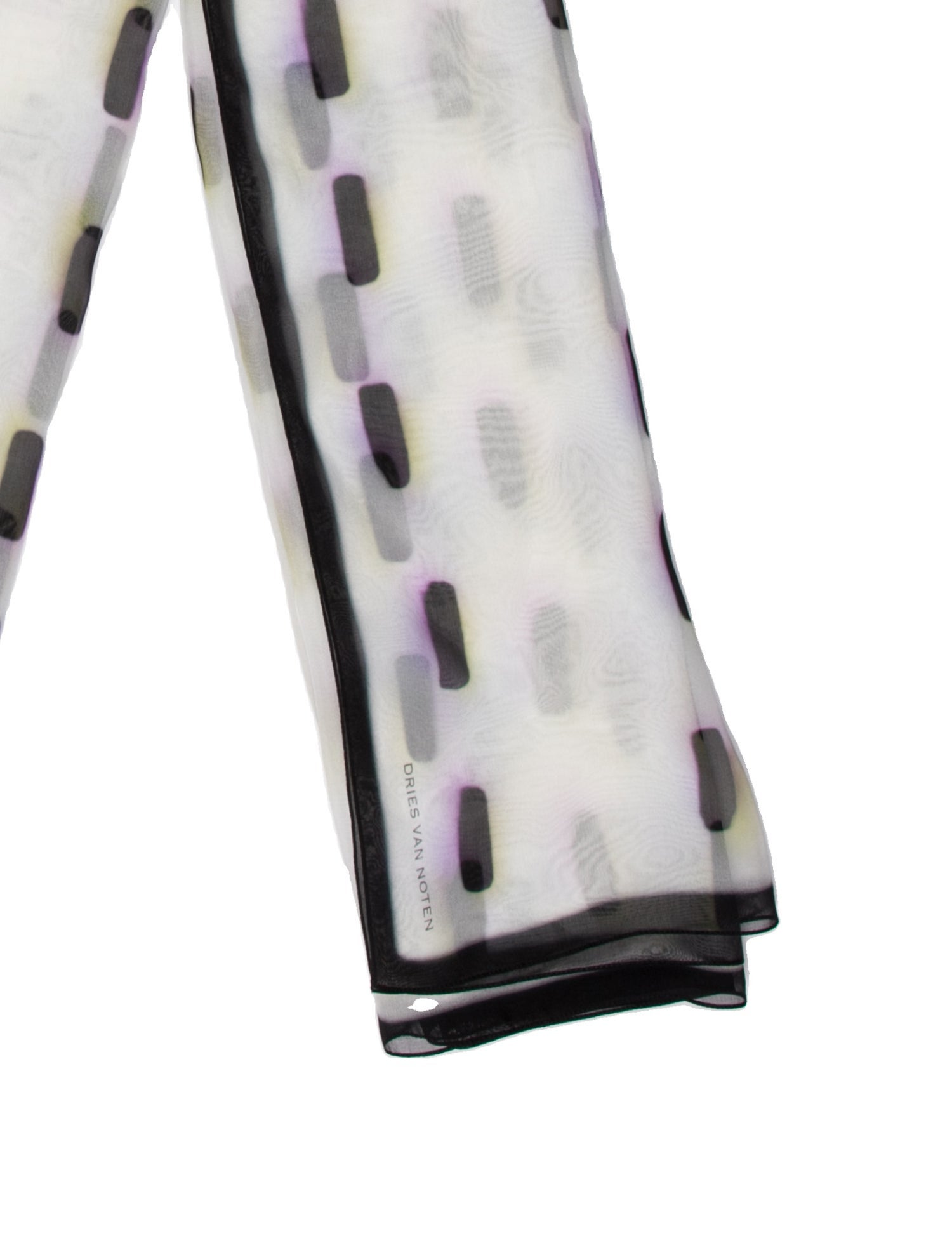 Dries Van Noten Silk Striped Scarf