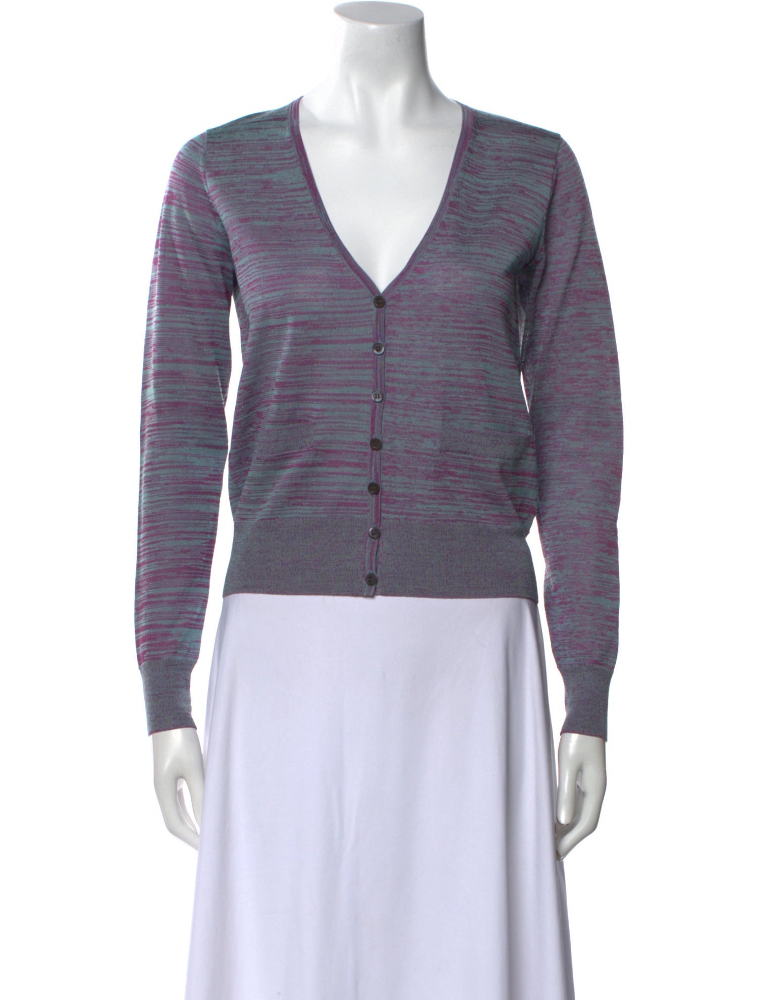 Dries Van Noten Striped V-Neck Sweater