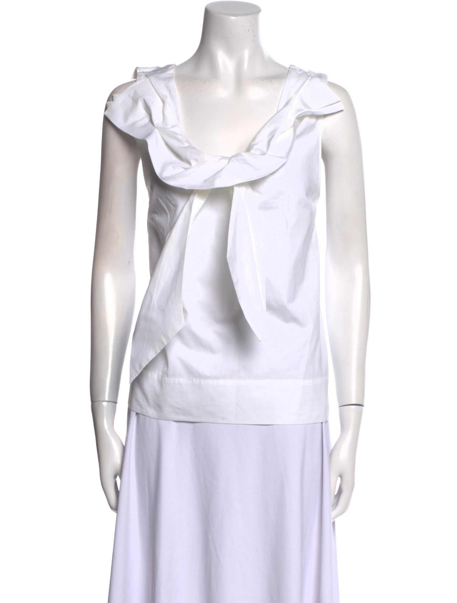 Dries Van Noten Cowl Neck Sleeveless Top