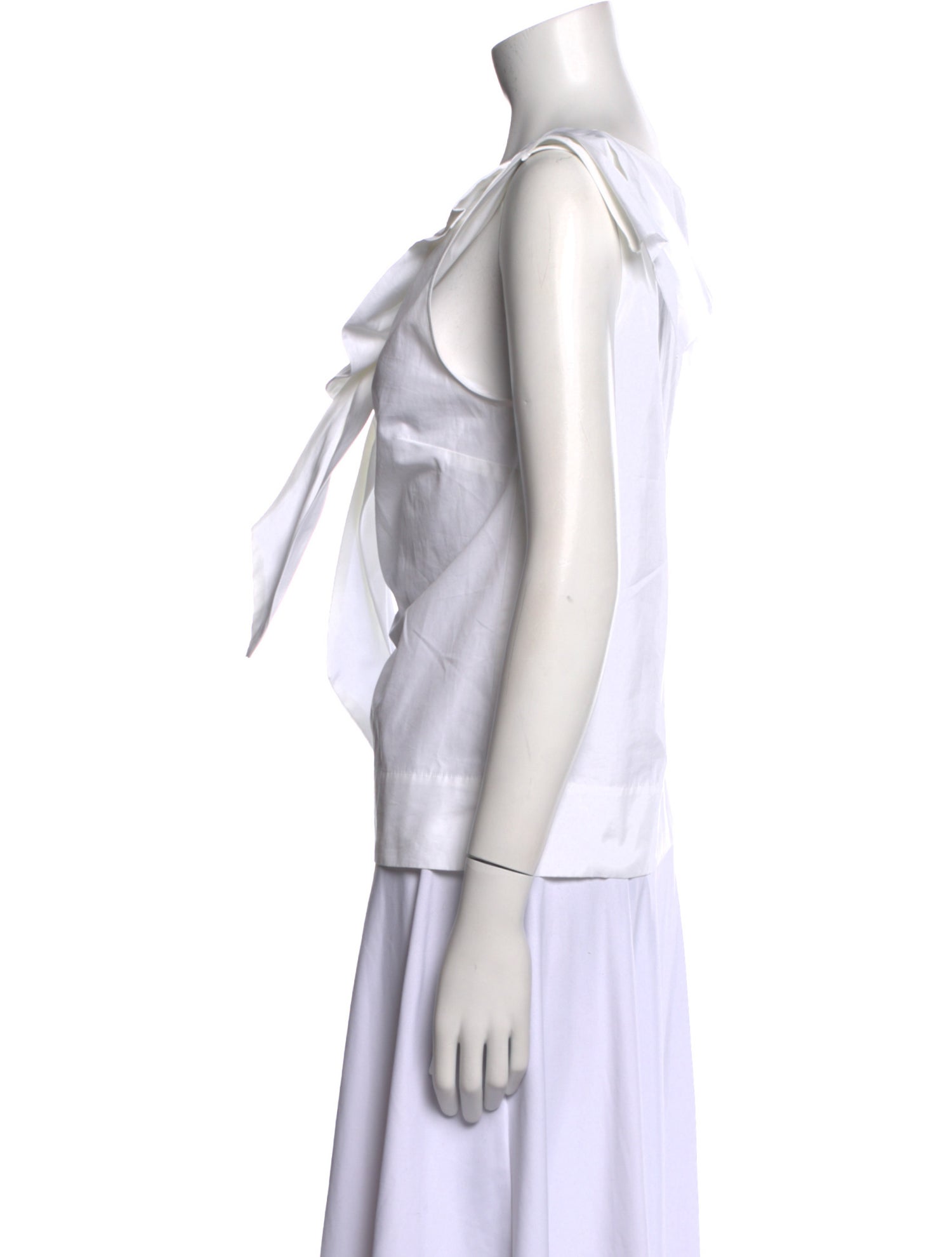 Dries Van Noten Cowl Neck Sleeveless Top