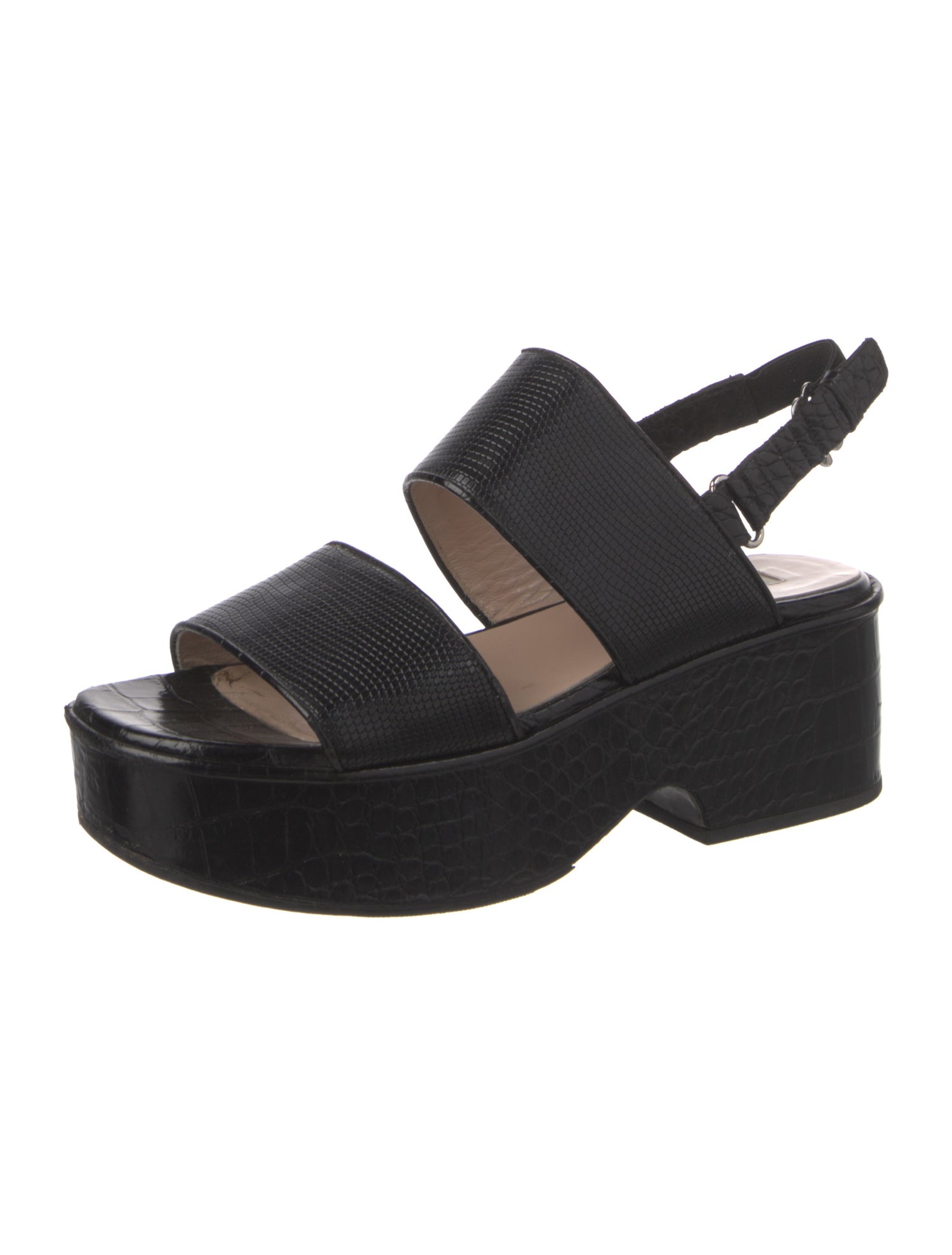 Dries Van Noten Leather Slingback Sandals