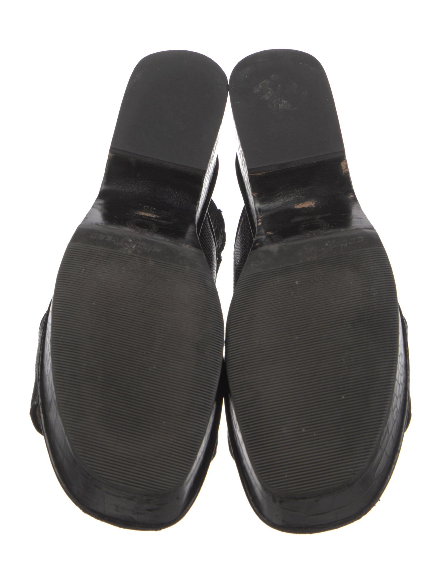 Dries Van Noten Leather Slingback Sandals