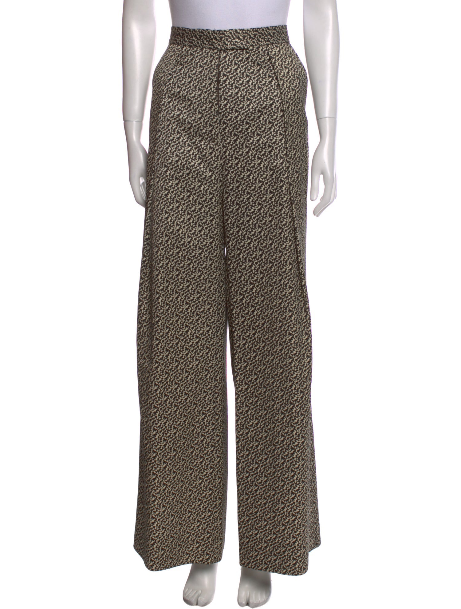 Dries Van Noten Printed Wide Leg Pants