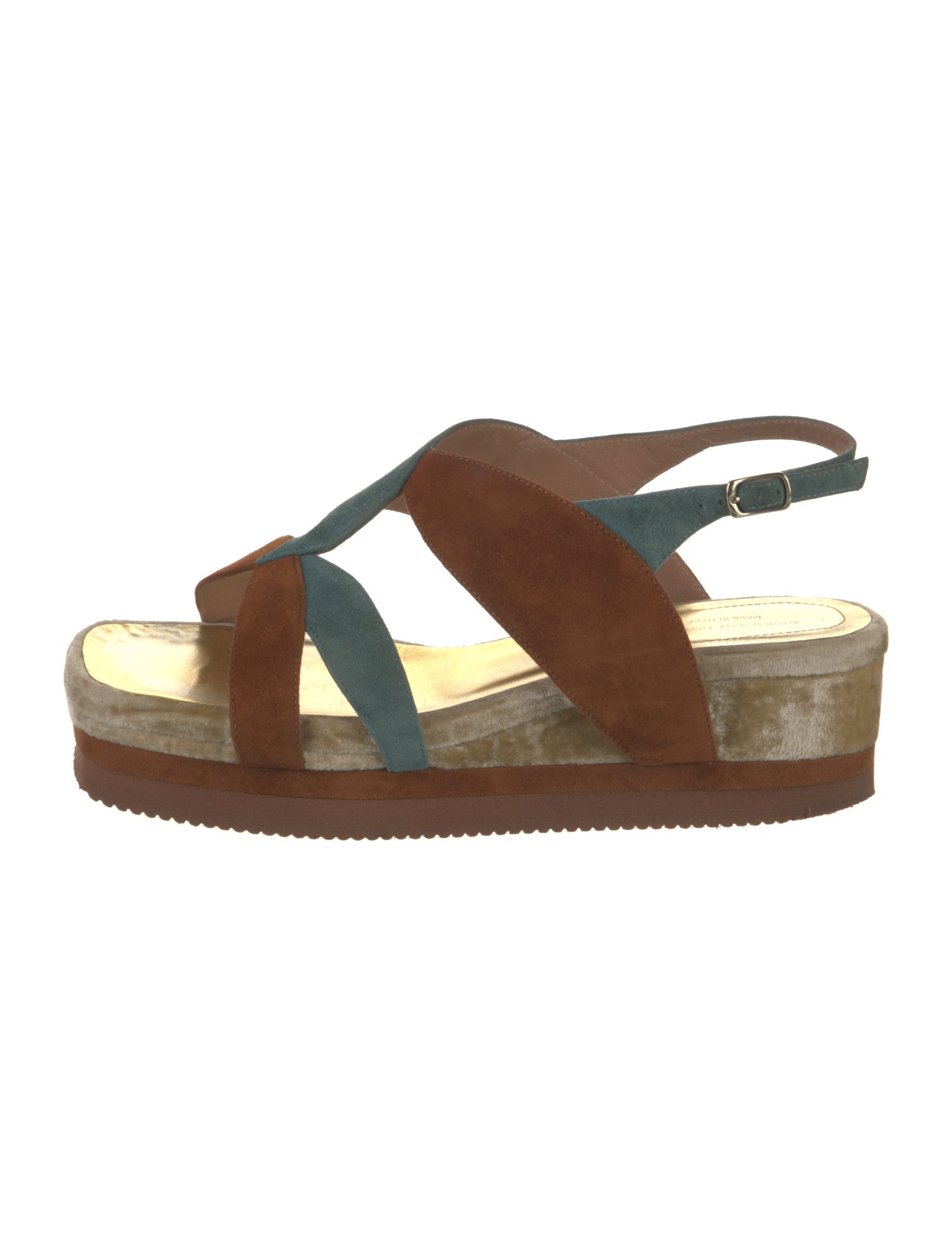 Dries Van Noten Suede Slingback Sandals