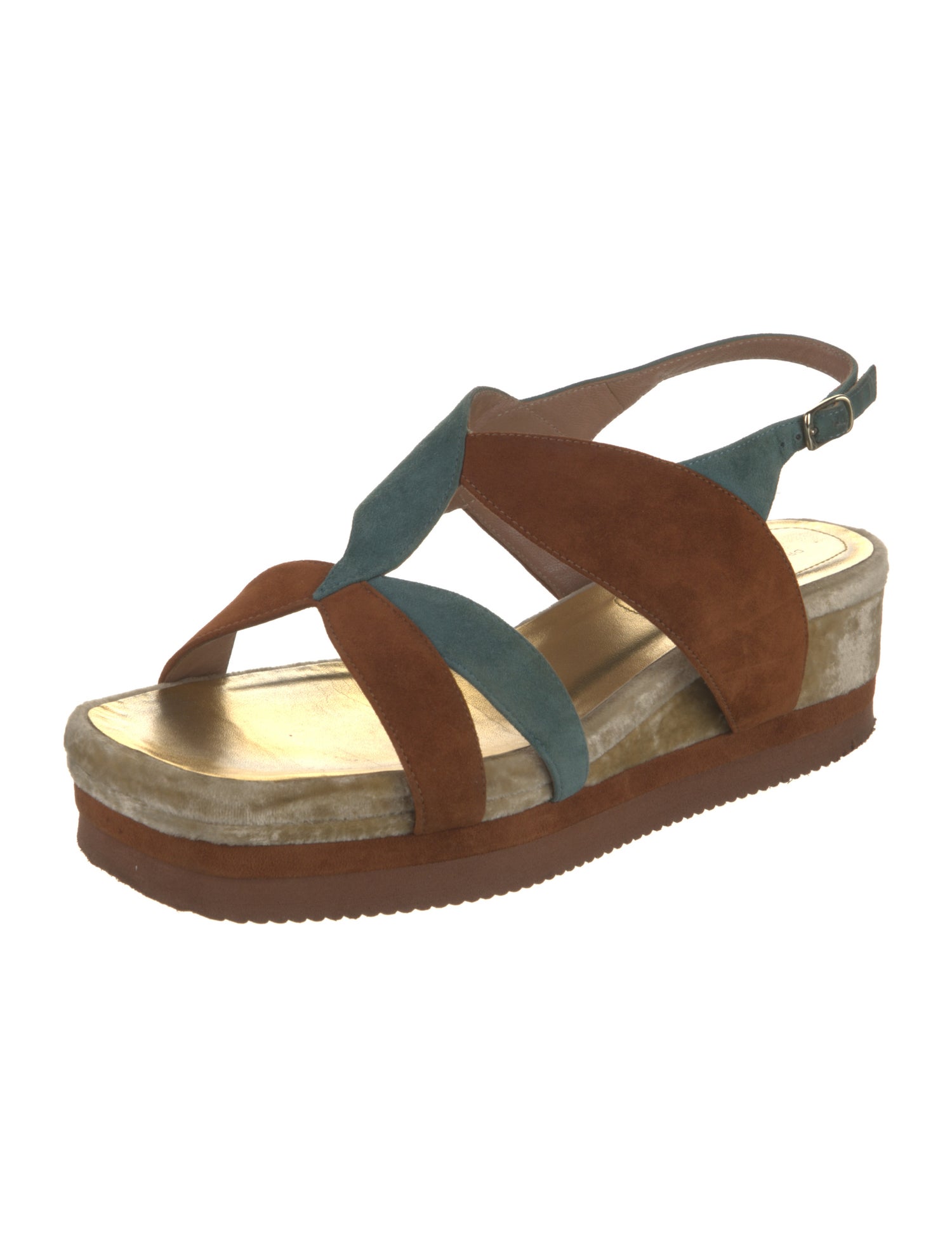 Dries Van Noten Suede Slingback Sandals