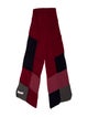 Dries Van Noten Wool Colorblock Pattern Scarf
