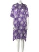 Dries Van Noten Printed Knee-Length Dress
