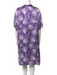 Dries Van Noten Printed Knee-Length Dress
