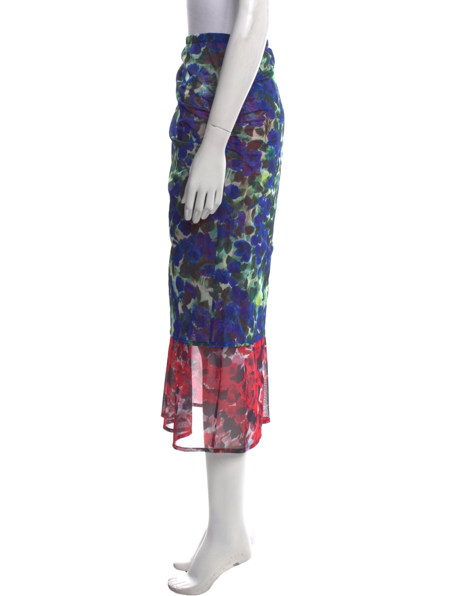 Dries Van Noten Printed Midi Length Skirt