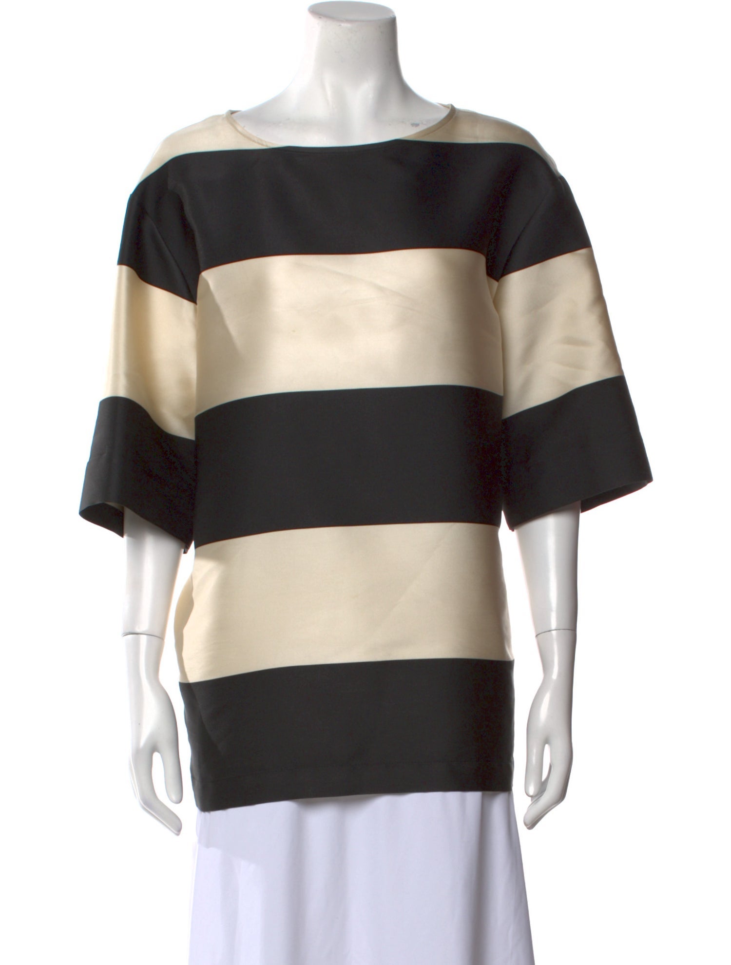Dries Van Noten Striped Bateau Neckline Tunic