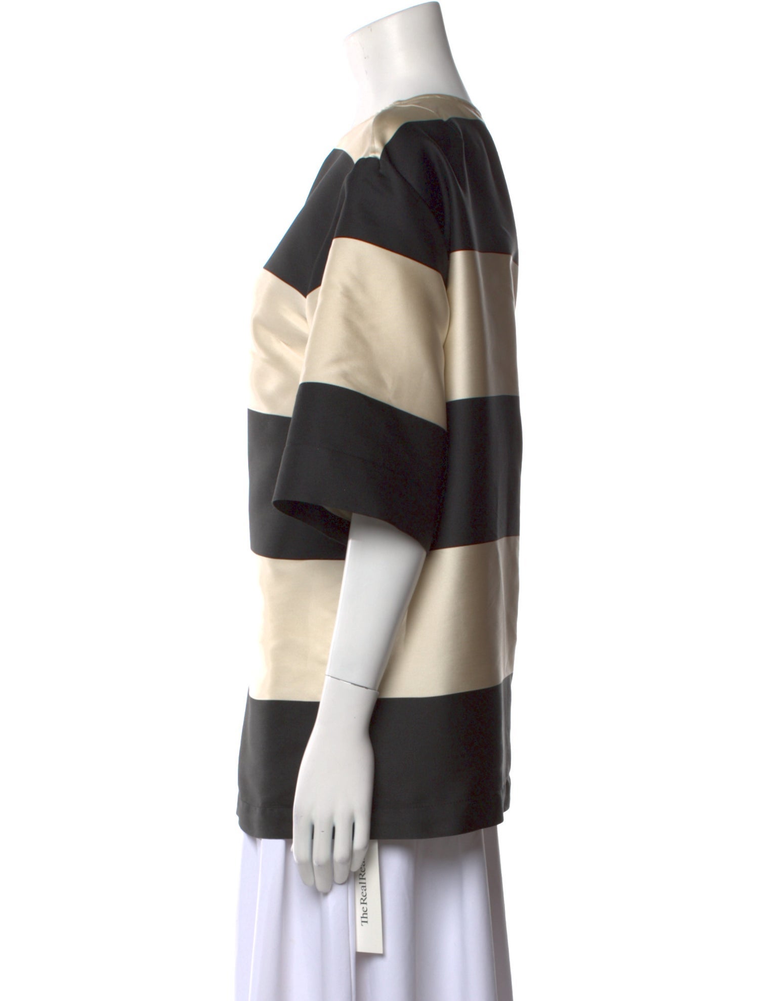Dries Van Noten Striped Bateau Neckline Tunic