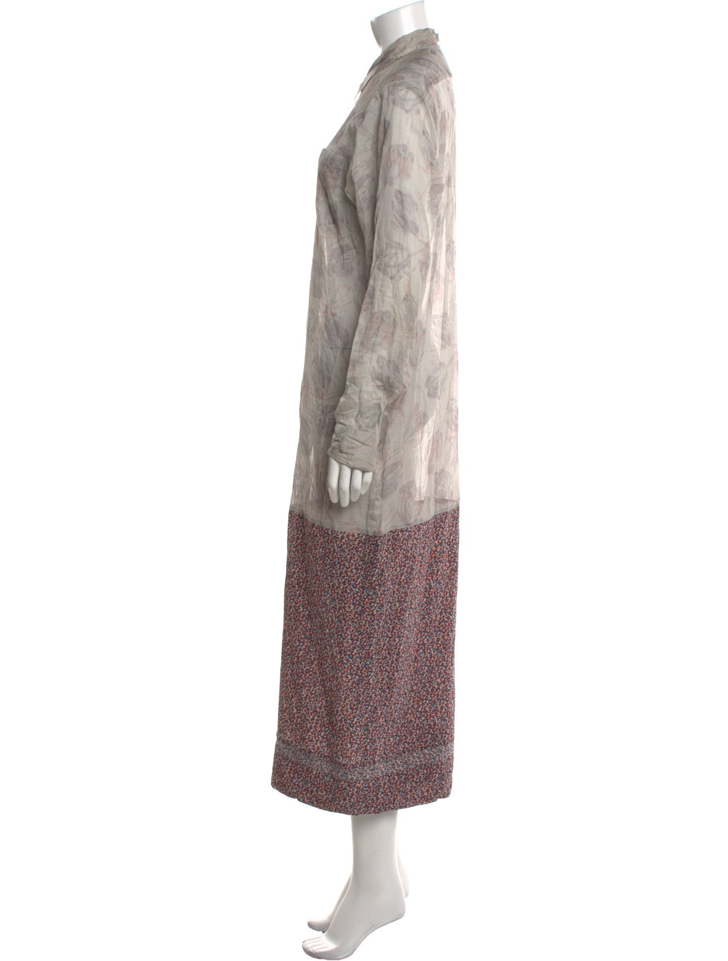 Dries Van Noten Floral Print Long Dress