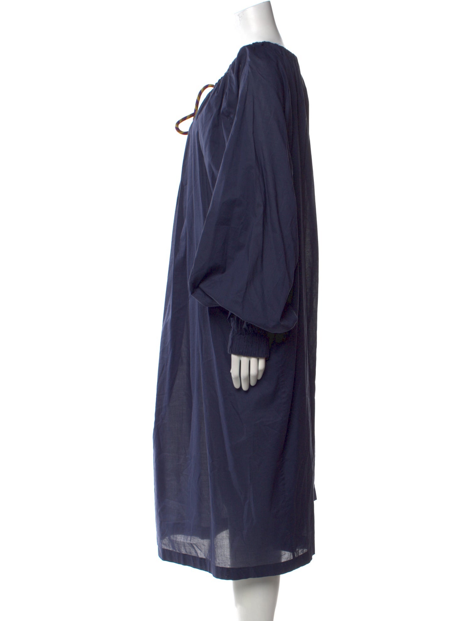 Dries Van Noten Scoop Neck Midi Length Dress