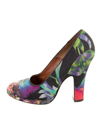 Dries Van Noten Floral Print Pumps