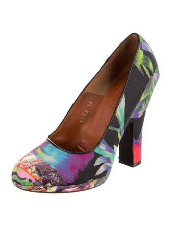 Dries Van Noten Floral Print Pumps