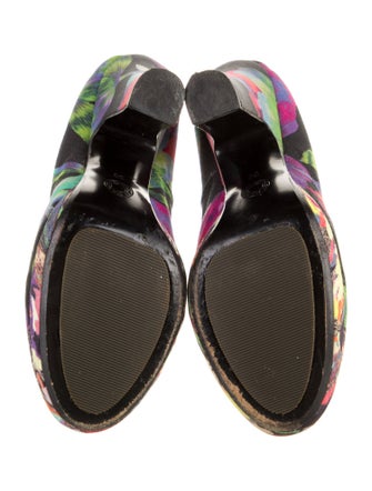 Dries Van Noten Floral Print Pumps