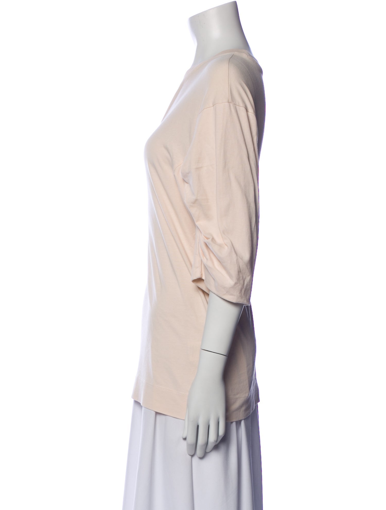 Dries Van Noten Bateau Neckline Three-Quarter Sleeve Top