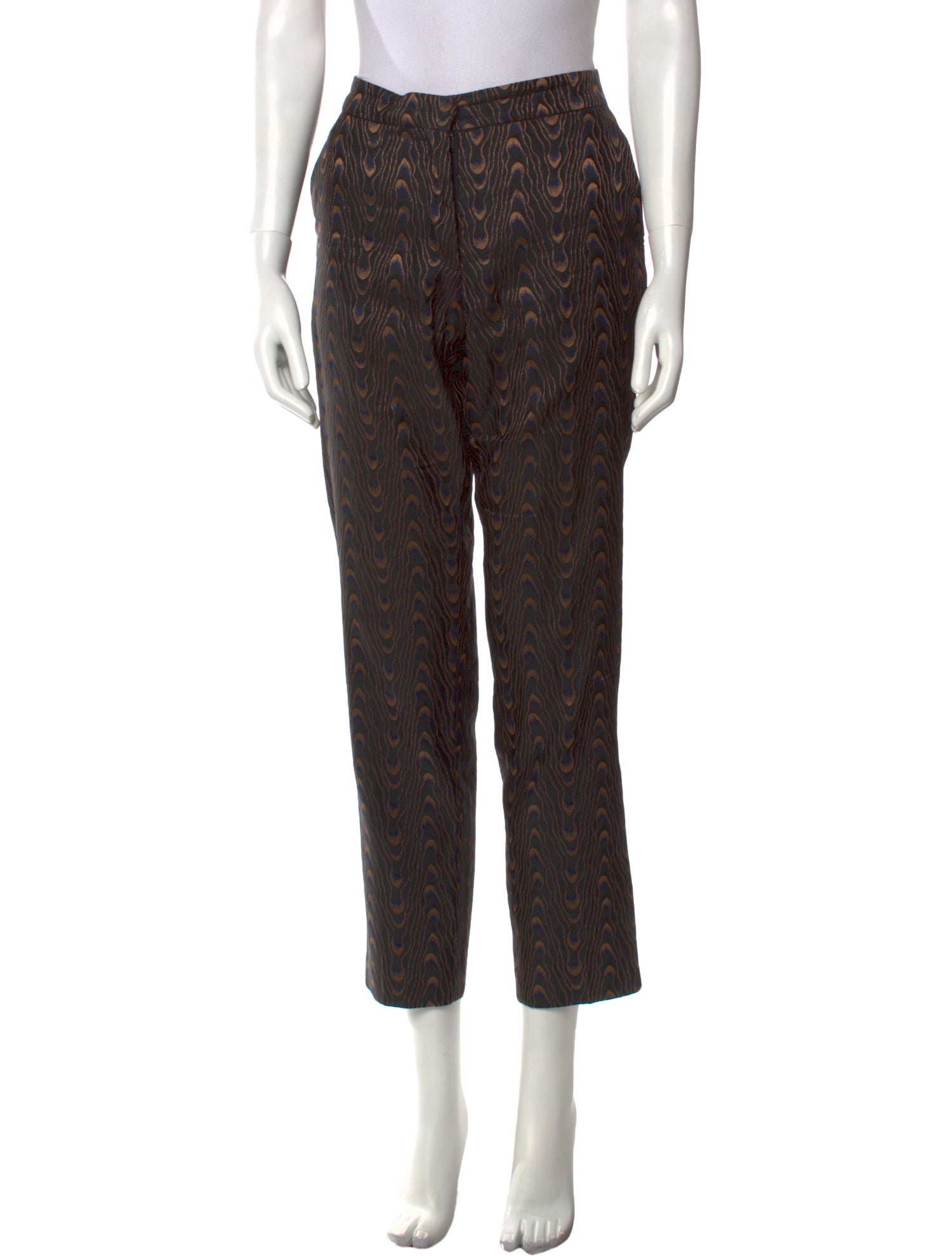 Dries Van Noten Printed Straight Leg Pants