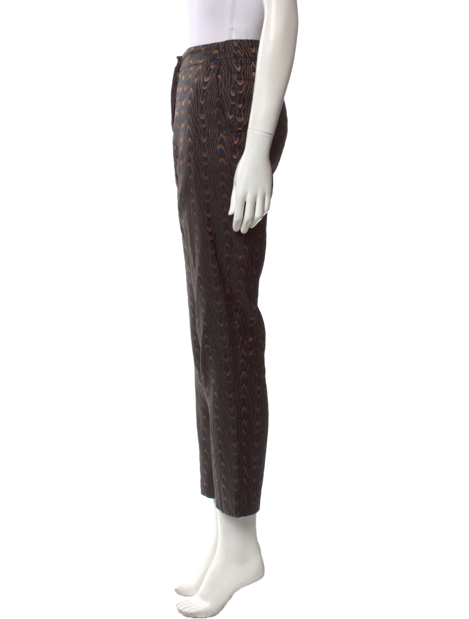 Dries Van Noten Printed Straight Leg Pants