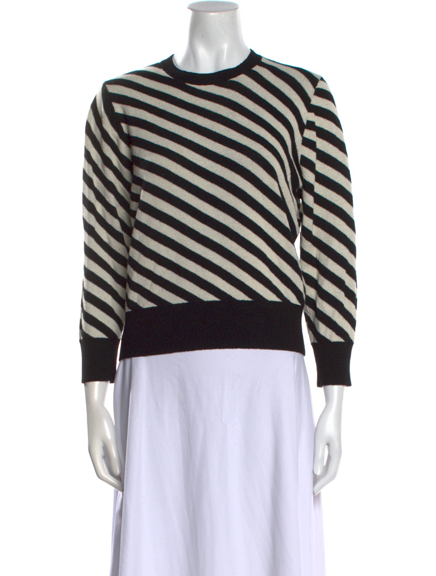 Dries Van Noten Striped Crew Neck Sweatshirt