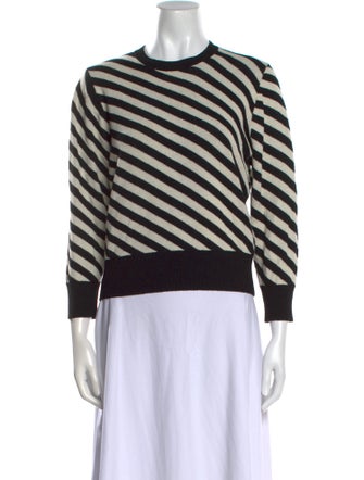 Dries Van Noten Striped Crew Neck Sweatshirt
