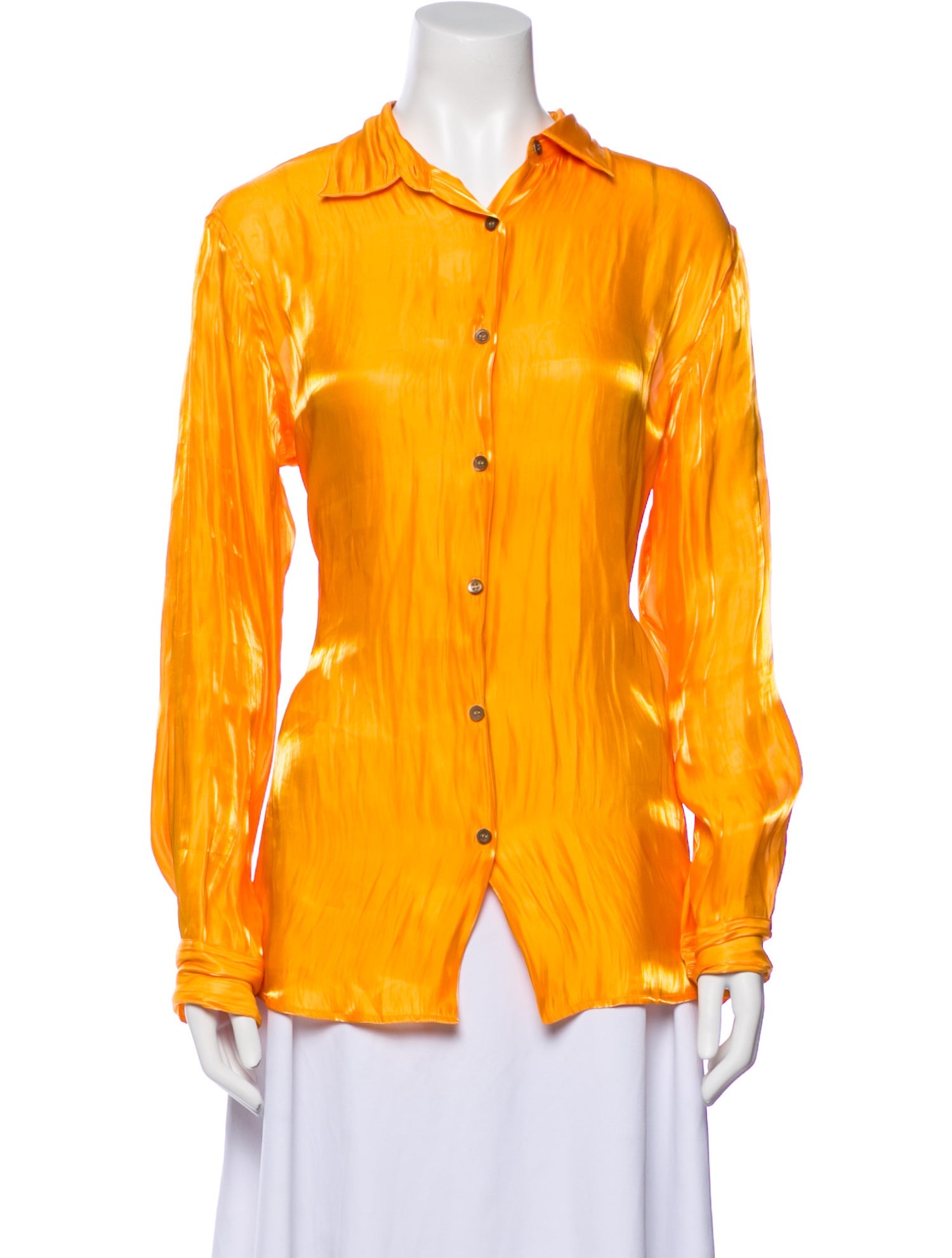 Dries Van Noten Long Sleeve Button-Up Top