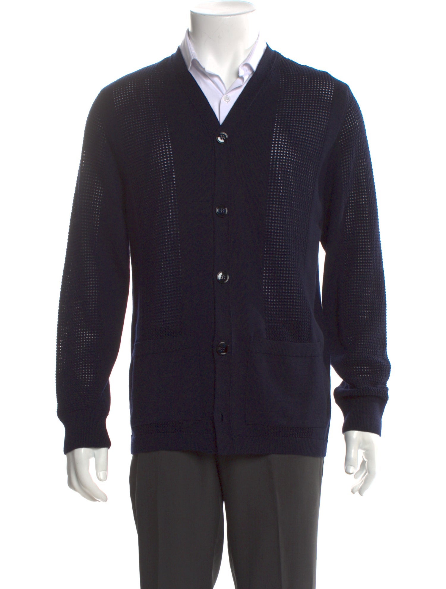 Dries Van Noten Merino Wool V-Neck Cardigan