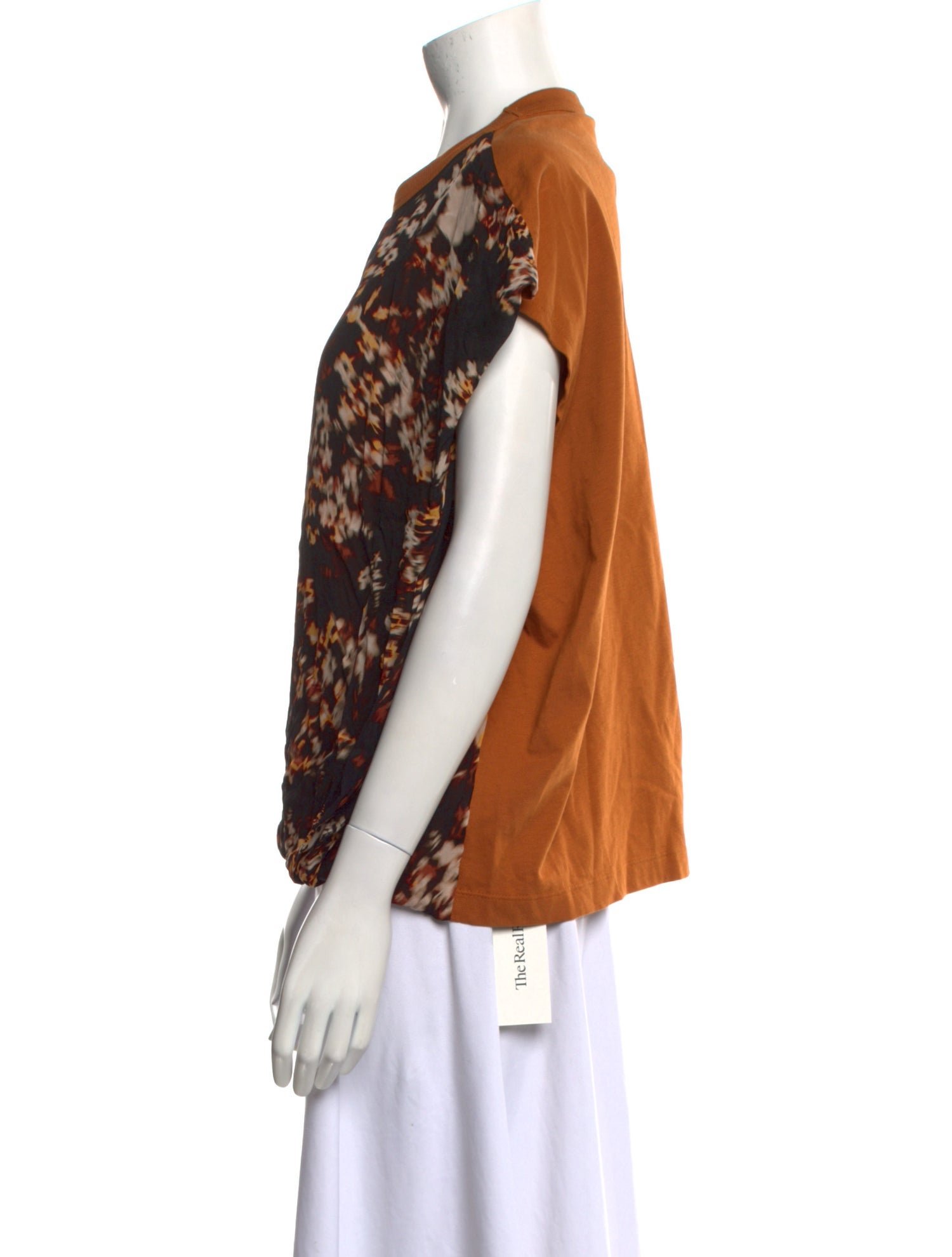 Dries Van Noten Floral Print Crew Neck Blouse