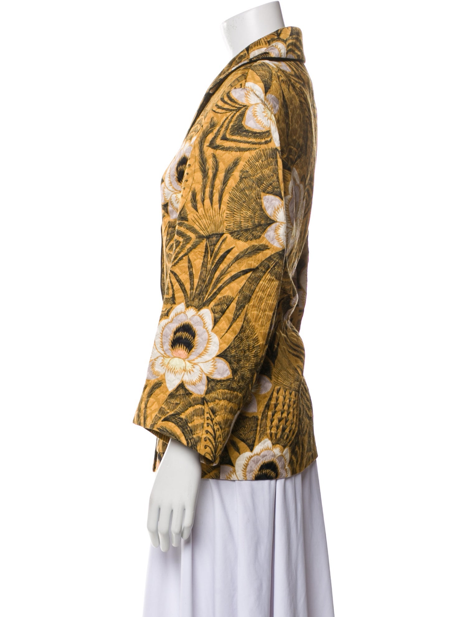 Dries Van Noten Floral Print Blazer