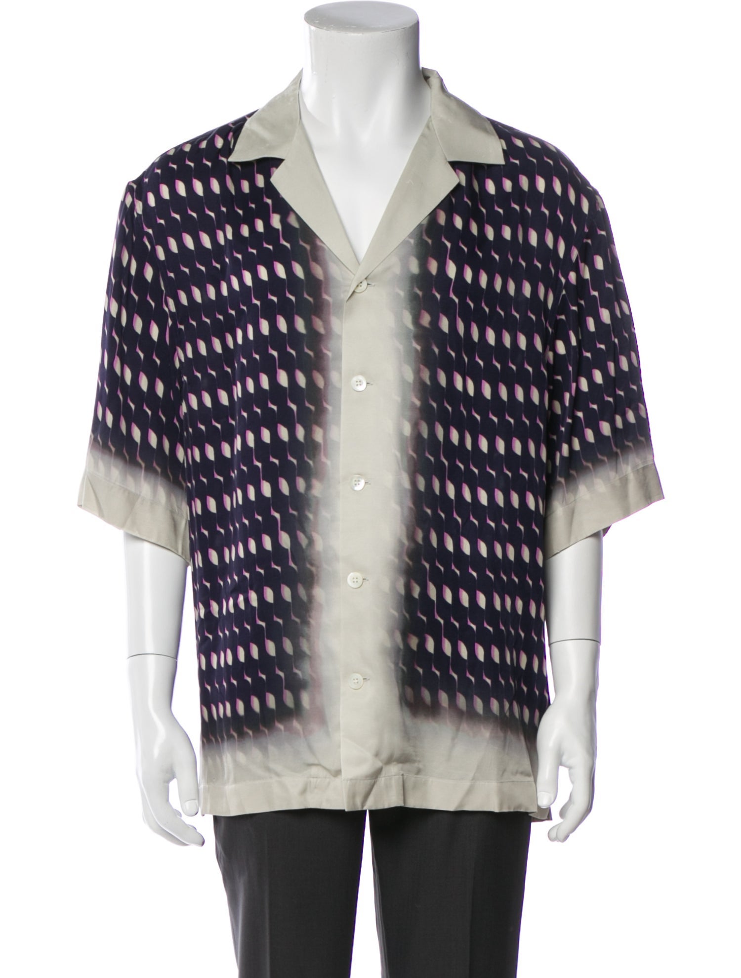 Dries Van Noten Printed Short Sleeve Shirt